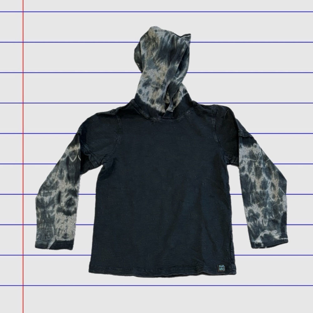Nano Kids Tie-Dye Long Sleeve Hoodie Shirt Size 5 Years / 5T